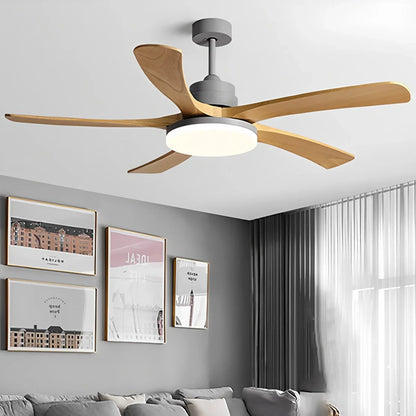 Luvori High Wind Solid Wood Ceiling Fan Light