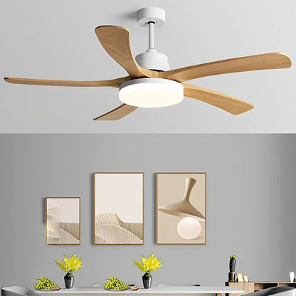 Luvori High Wind Solid Wood Ceiling Fan Light