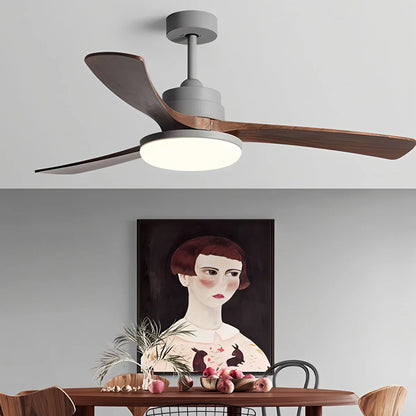 Luvori High Wind Solid Wood Ceiling Fan Light