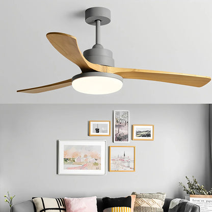 Luvori High Wind Solid Wood Ceiling Fan Light