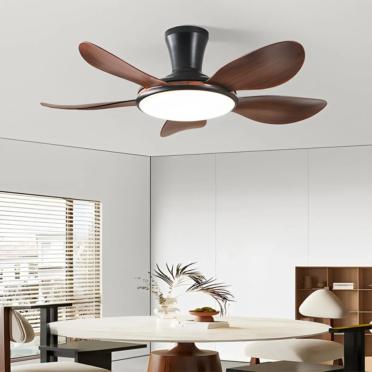 Eloer Silent Remote Control LED Ceiling Fan Light