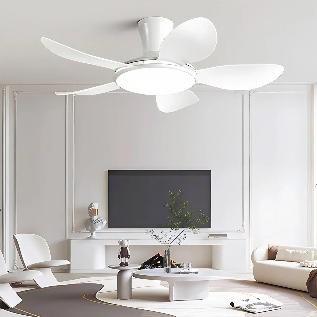 Eloer Silent Remote Control LED Ceiling Fan Light