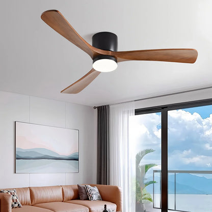 Eloer Large Low Profile Ceiling Fan with Light