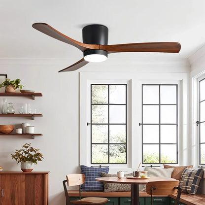 Eloer Large Low Profile Ceiling Fan with Light