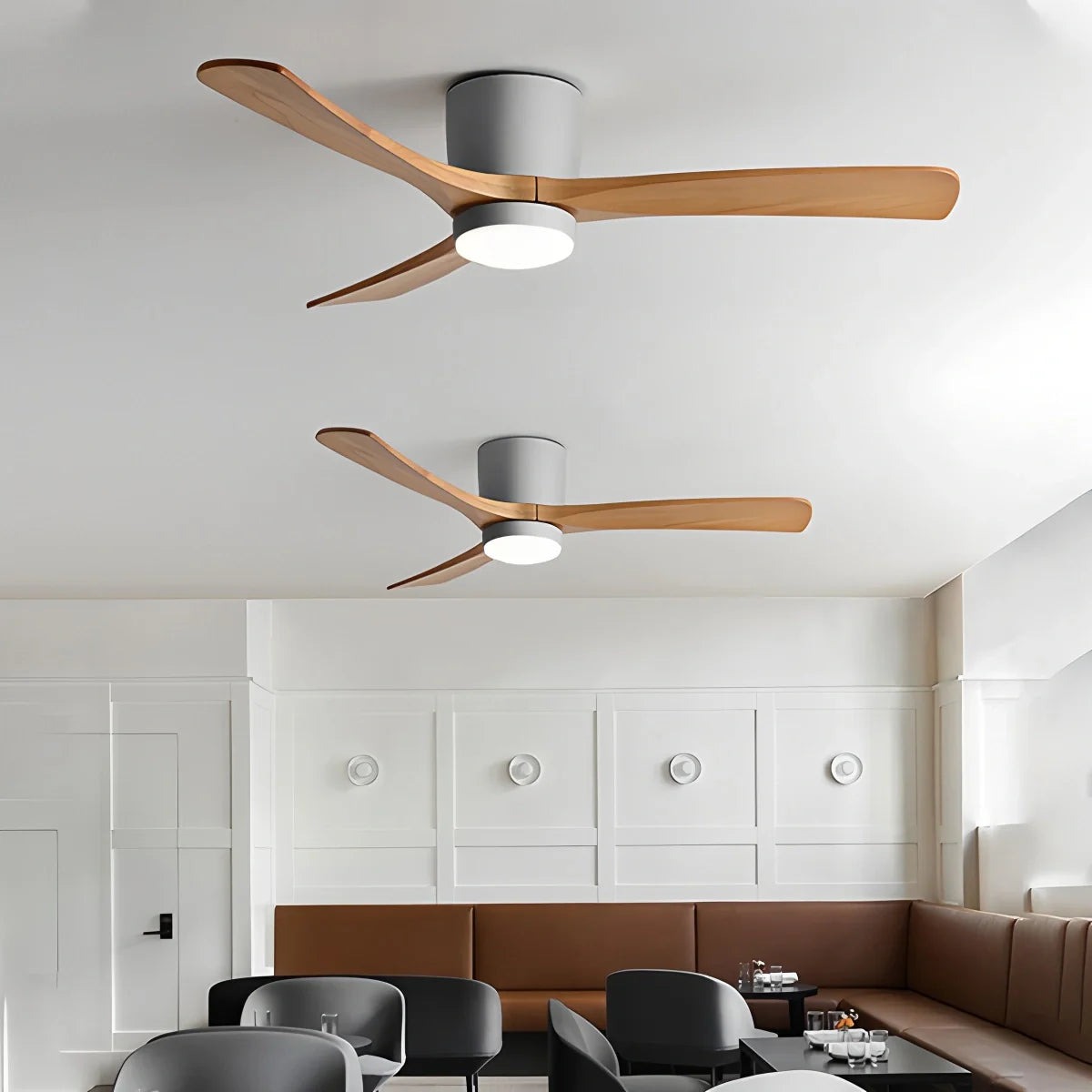 Eloer Large Low Profile Ceiling Fan with Light