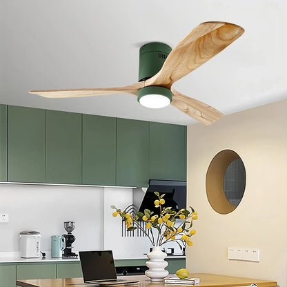 Eloer Mid-century Modern Hugger Ceiling Fan Lamp