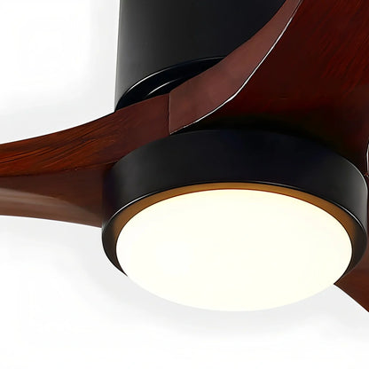Eloer Mid-century Modern Hugger Ceiling Fan Lamp