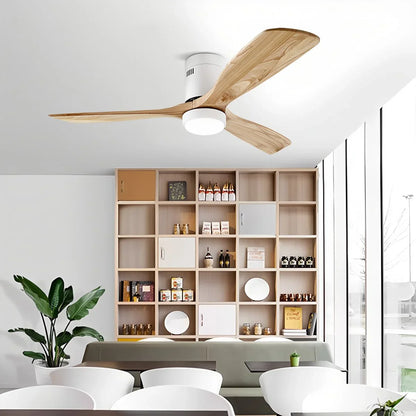 Eloer Mid-century Modern Hugger Ceiling Fan Lamp
