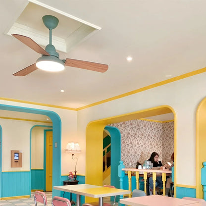 Eloer Modern Minimalist Three Leaf Ceiling Fan Light