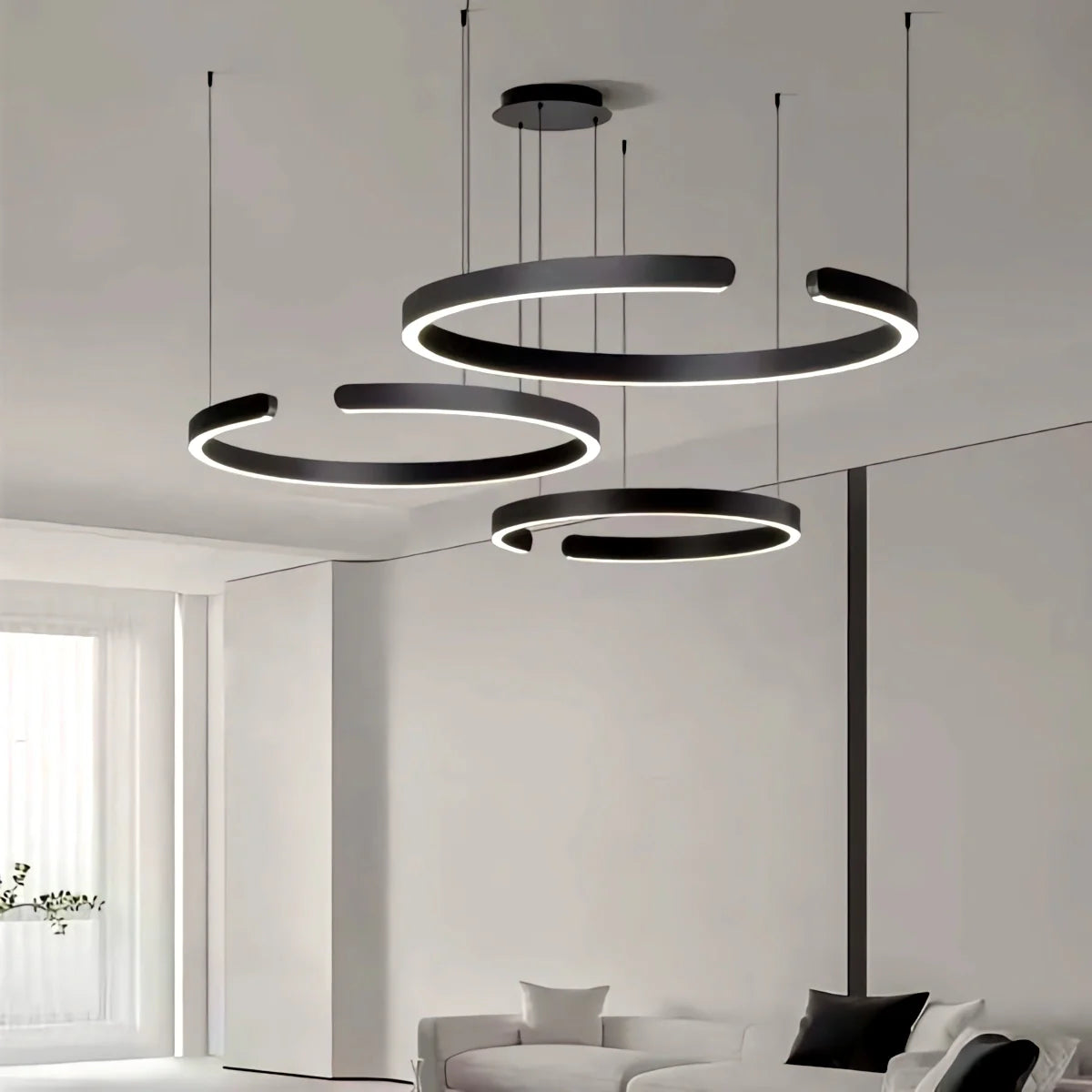 Eloer Modern Ring LED Chandelier for Living Room