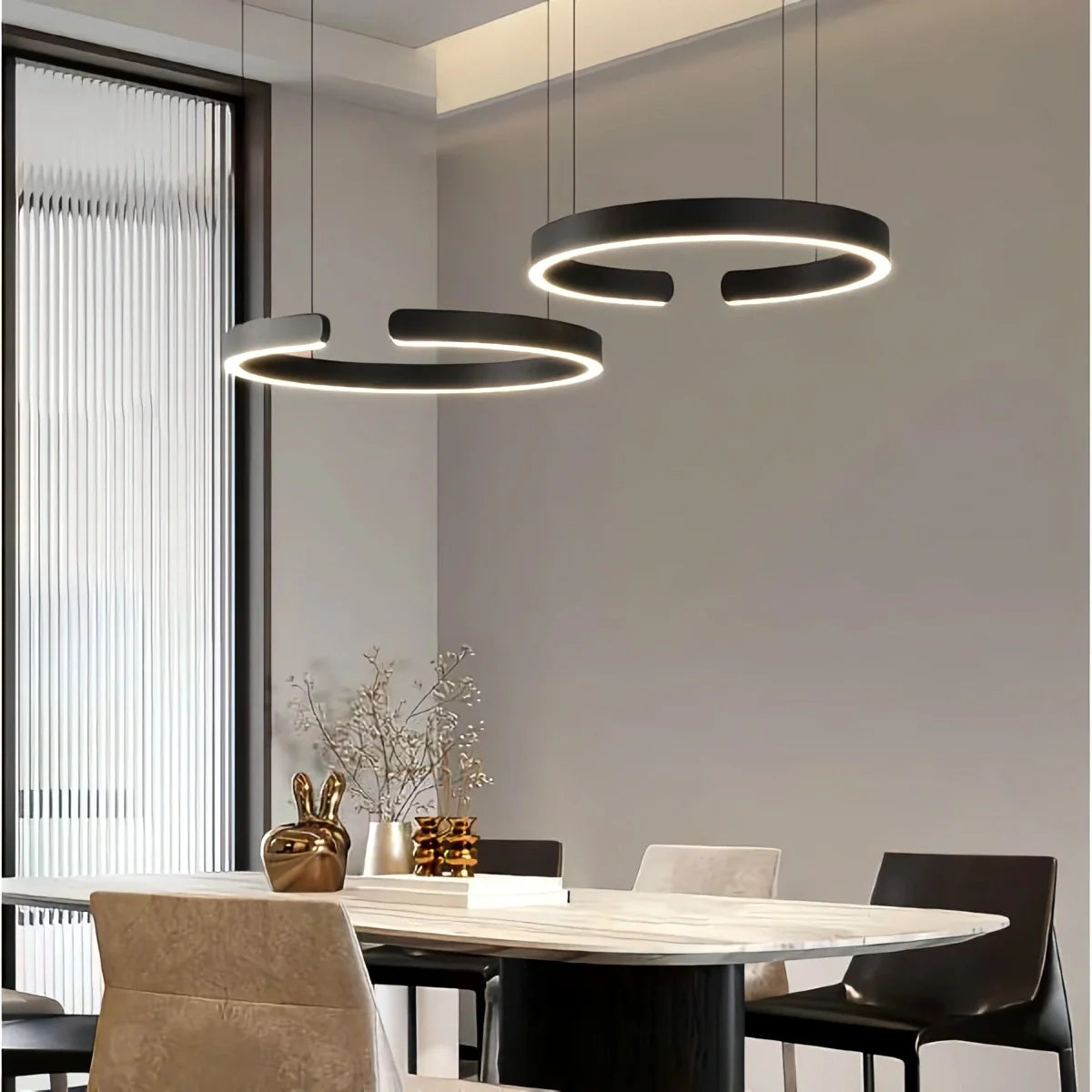 Eloer Modern Ring LED Chandelier for Living Room