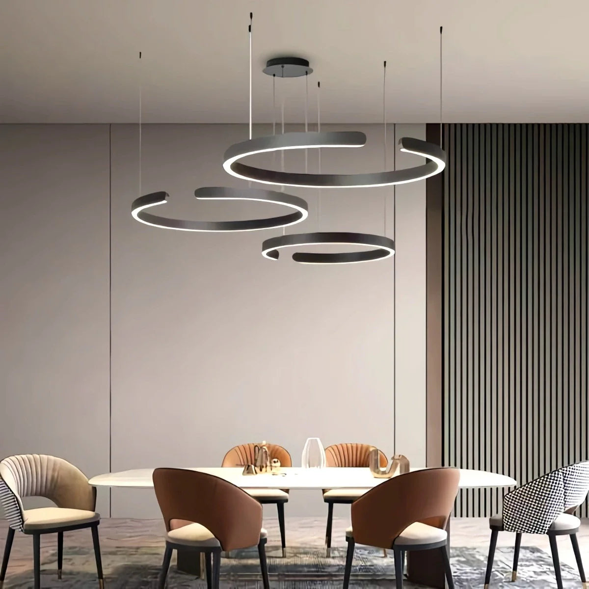 Eloer Modern Ring LED Chandelier for Living Room