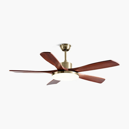 Eloer Solid Wood Ceiling Fan Light for Living Room