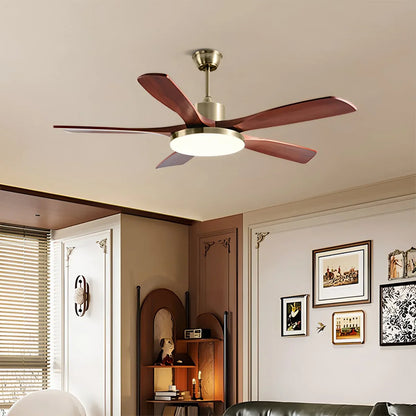 Eloer Solid Wood Ceiling Fan Light for Living Room