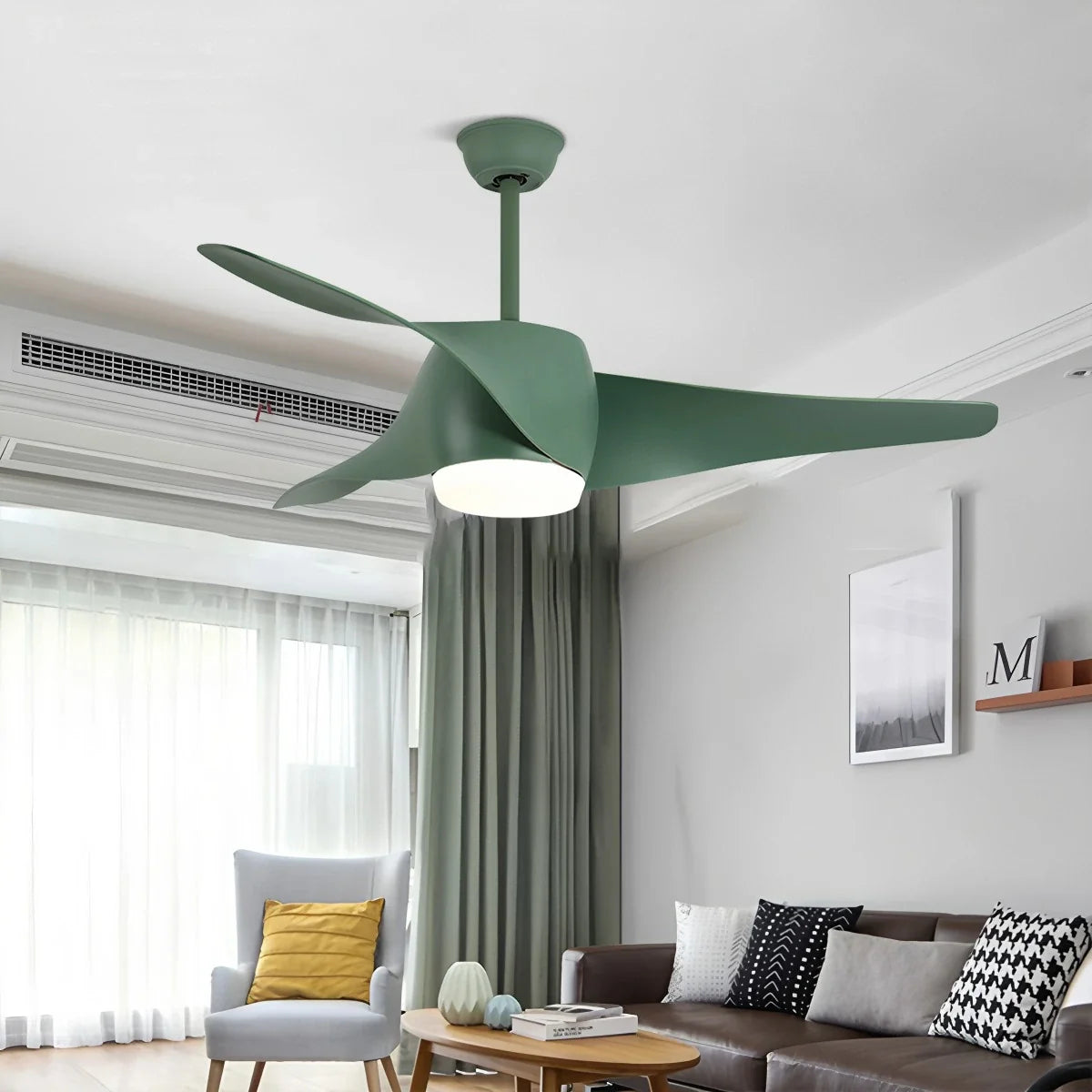 Eloer Propeller Ceiling Fan Lamp for Dining Room