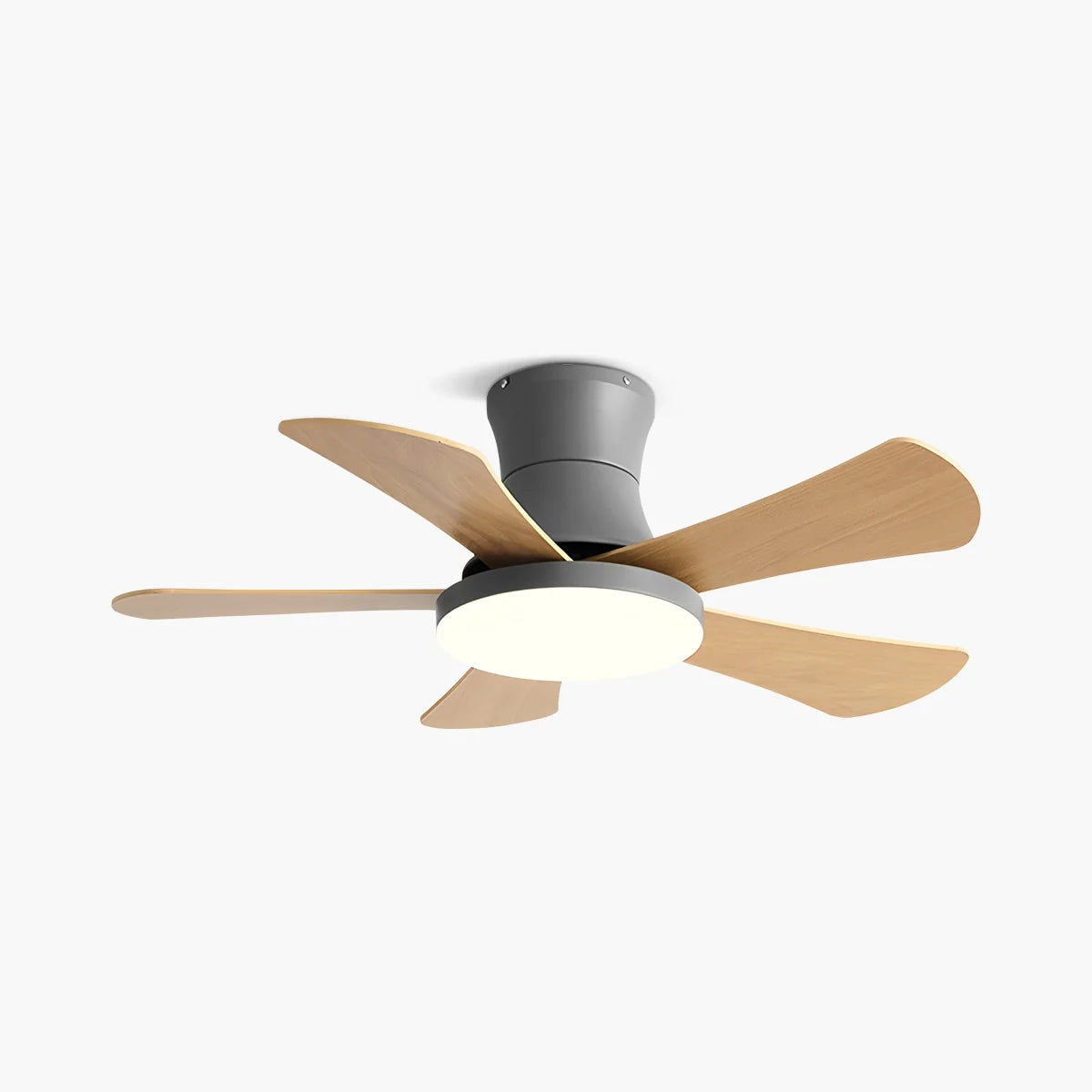 Eloer Scandi Low Profile Ceiling Fan with Light