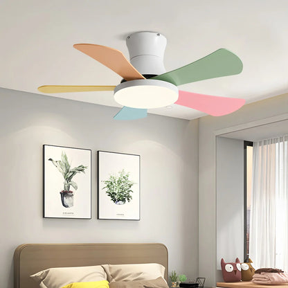 Eloer Scandi Low Profile Ceiling Fan with Light