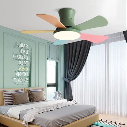 Eloer Scandi Low Profile Ceiling Fan with Light