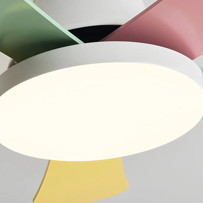 Eloer Scandi Low Profile Ceiling Fan with Light