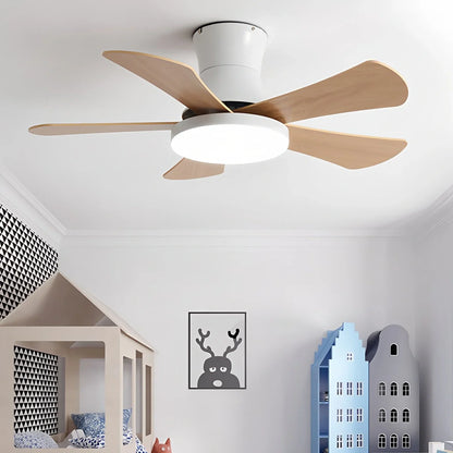 Eloer Scandi Low Profile Ceiling Fan with Light