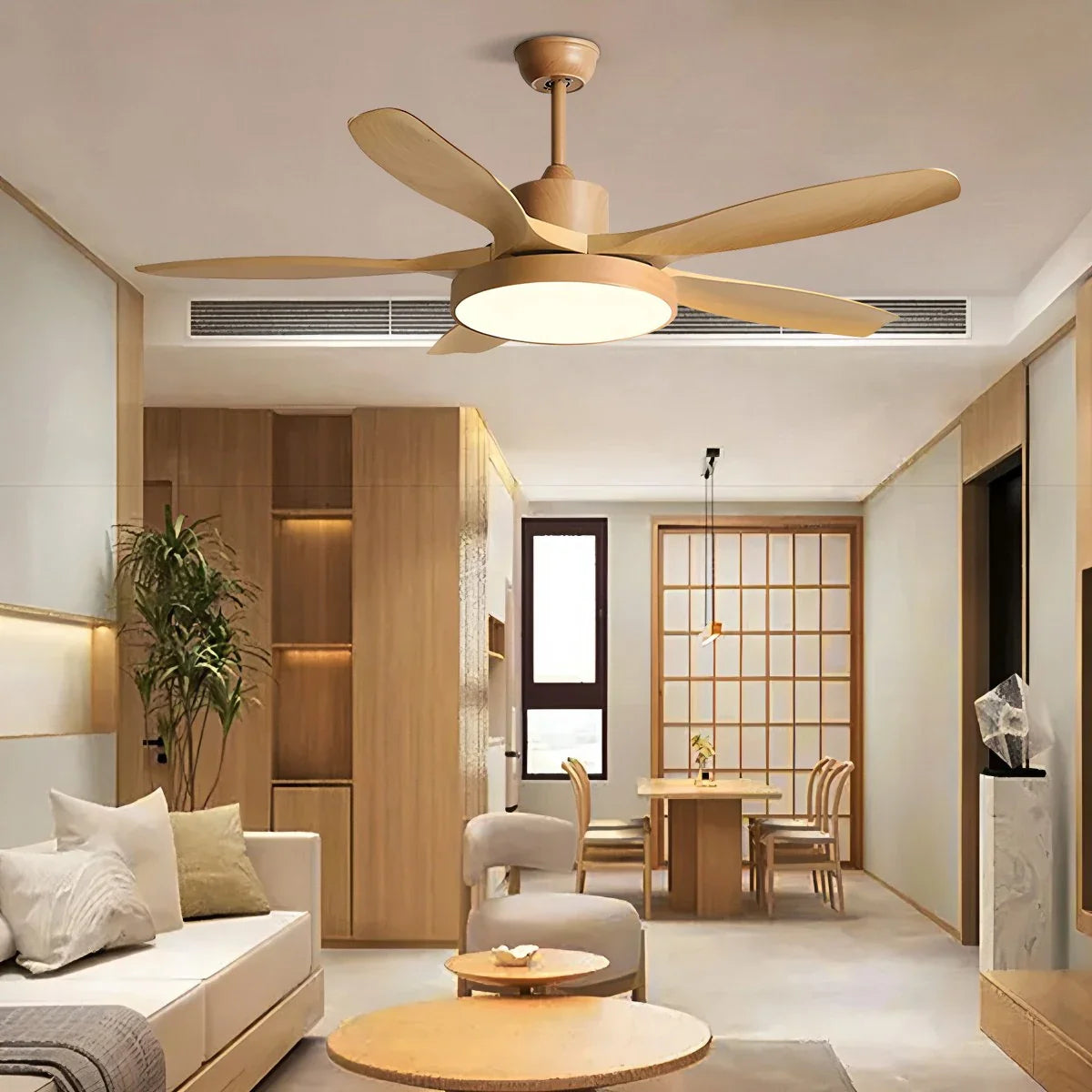 Eloer Scandi Reversible Ceiling Fan with Light