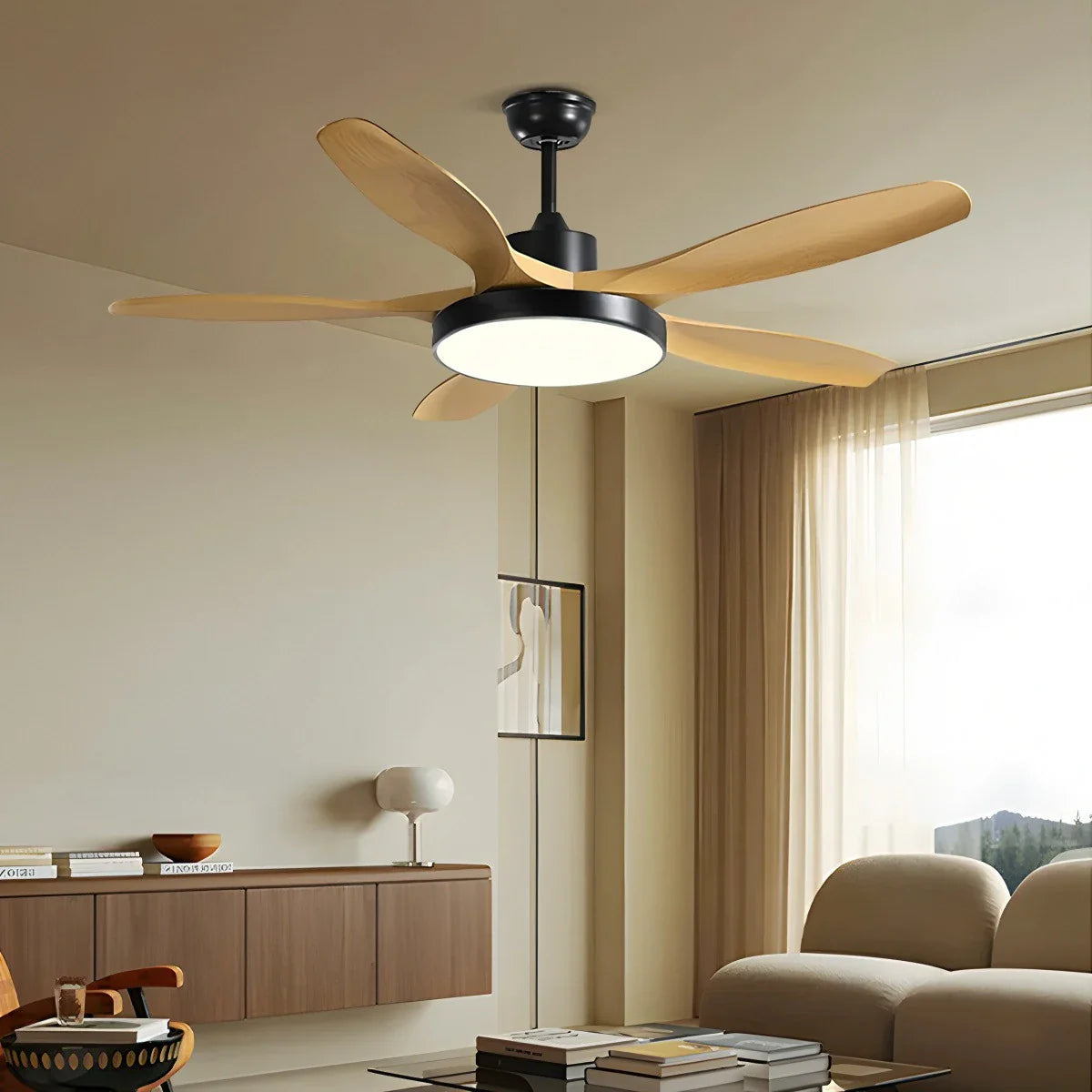 Eloer Scandi Reversible Ceiling Fan with Light