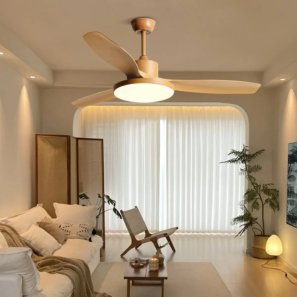 Eloer Scandi Reversible Ceiling Fan with Light