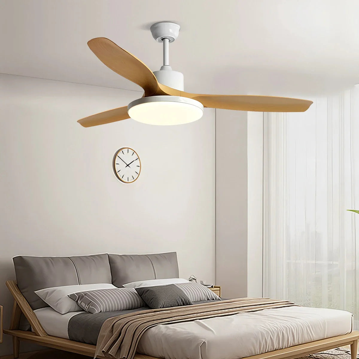 Eloer Scandi Reversible Ceiling Fan with Light