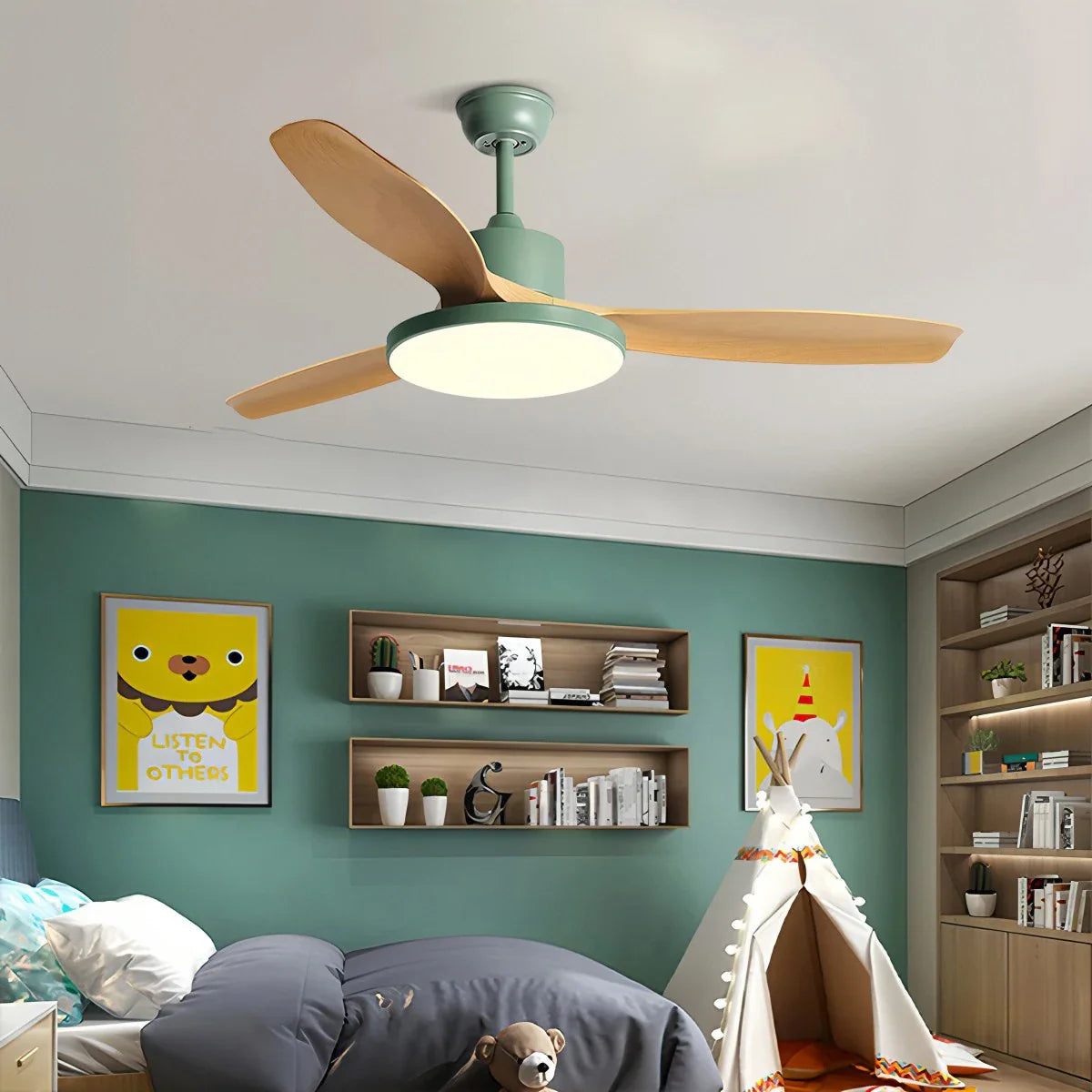 Eloer Scandi Reversible Ceiling Fan with Light