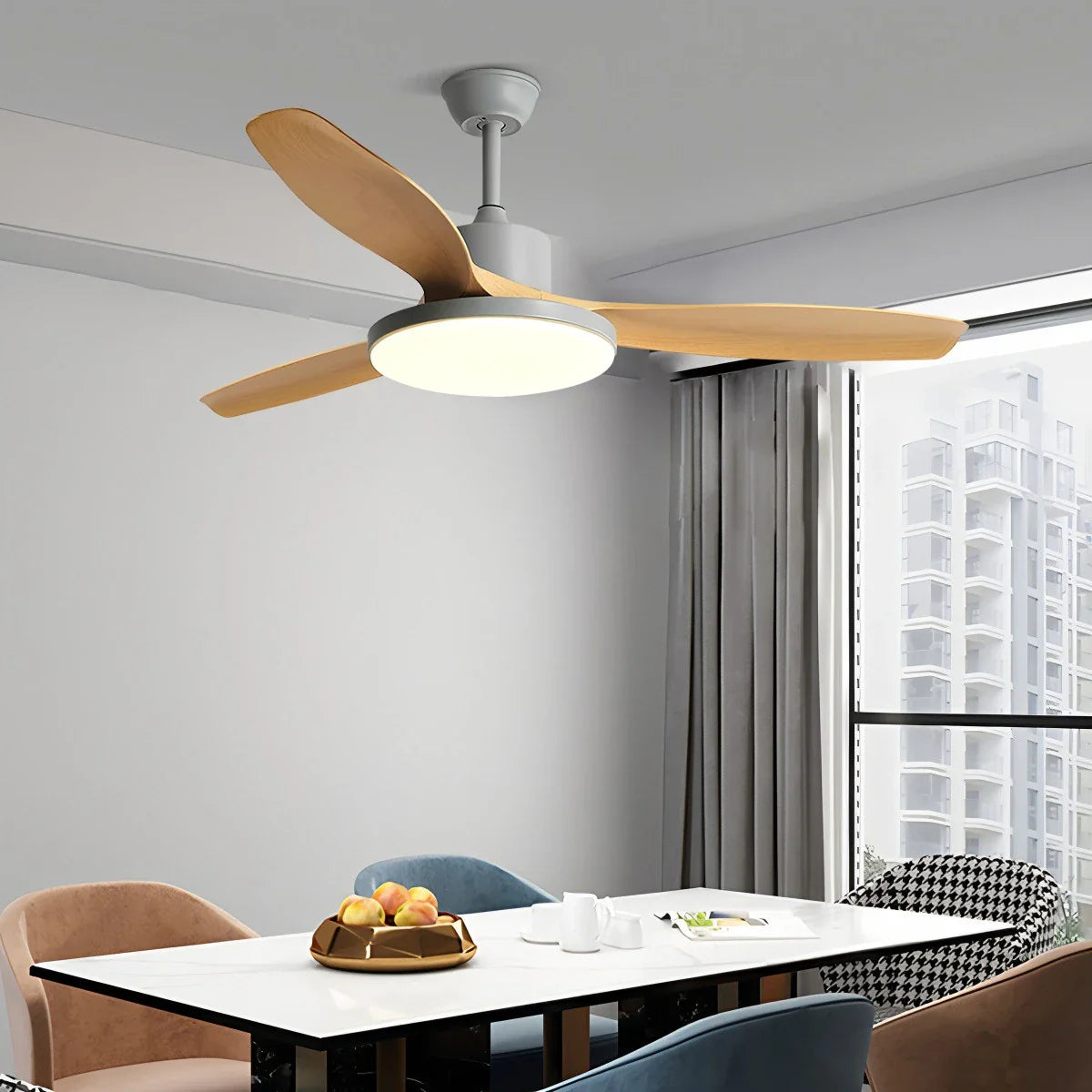 Eloer Scandi Reversible Ceiling Fan with Light