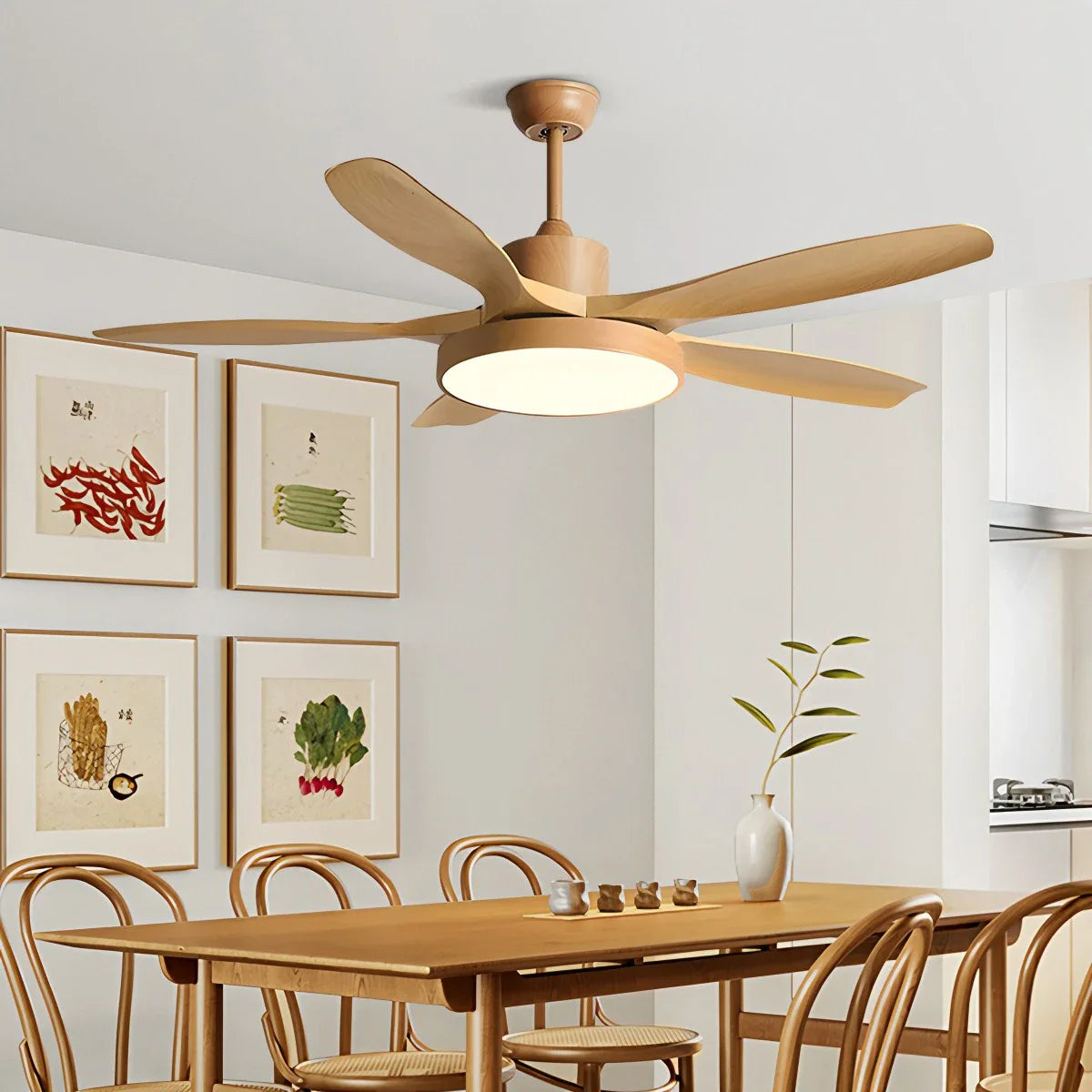 Eloer Scandi Reversible Ceiling Fan with Light