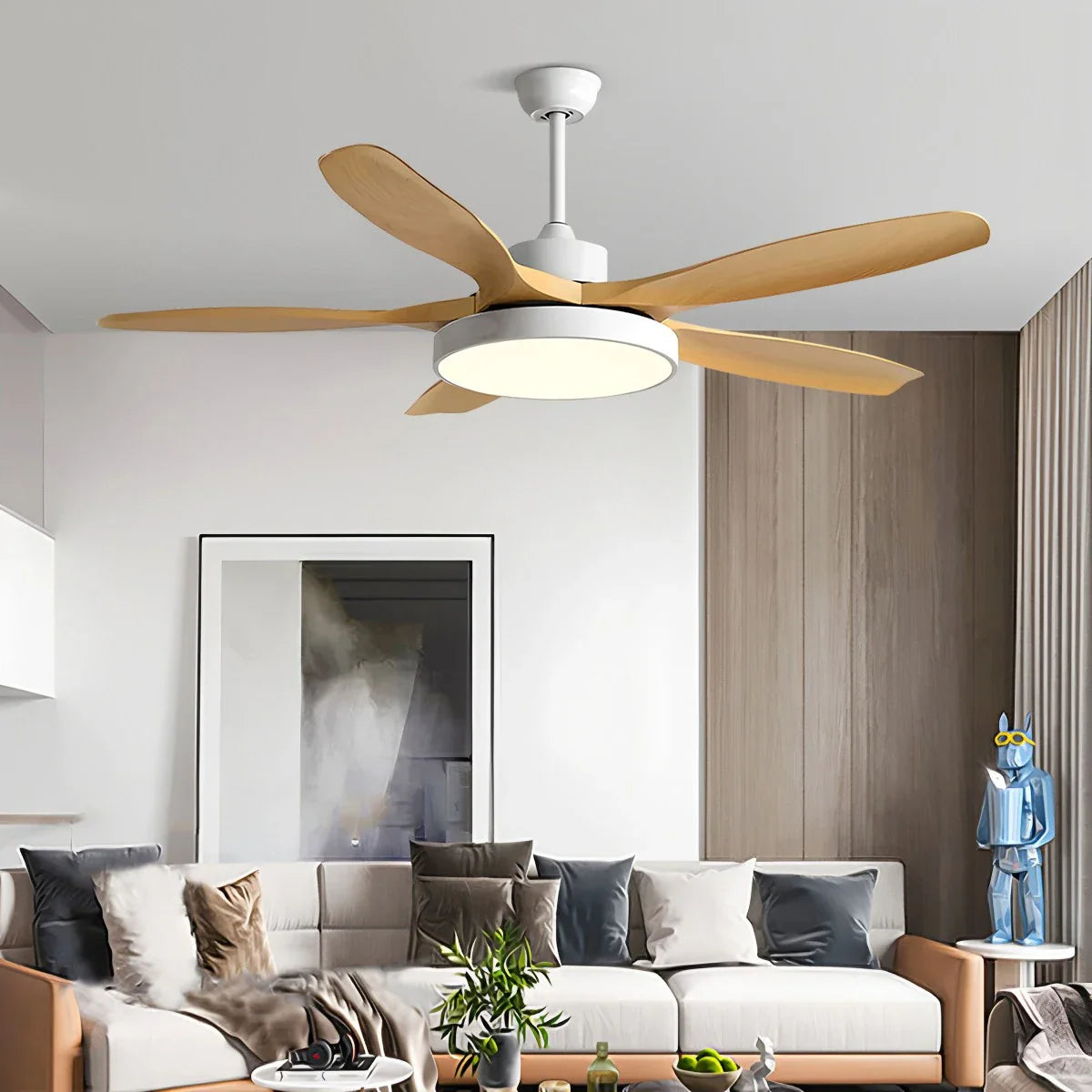 Eloer Scandi Reversible Ceiling Fan with Light