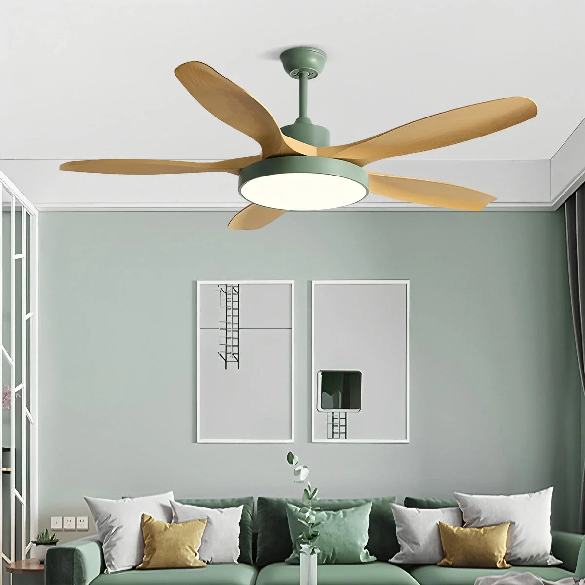 Eloer Scandi Reversible Ceiling Fan with Light