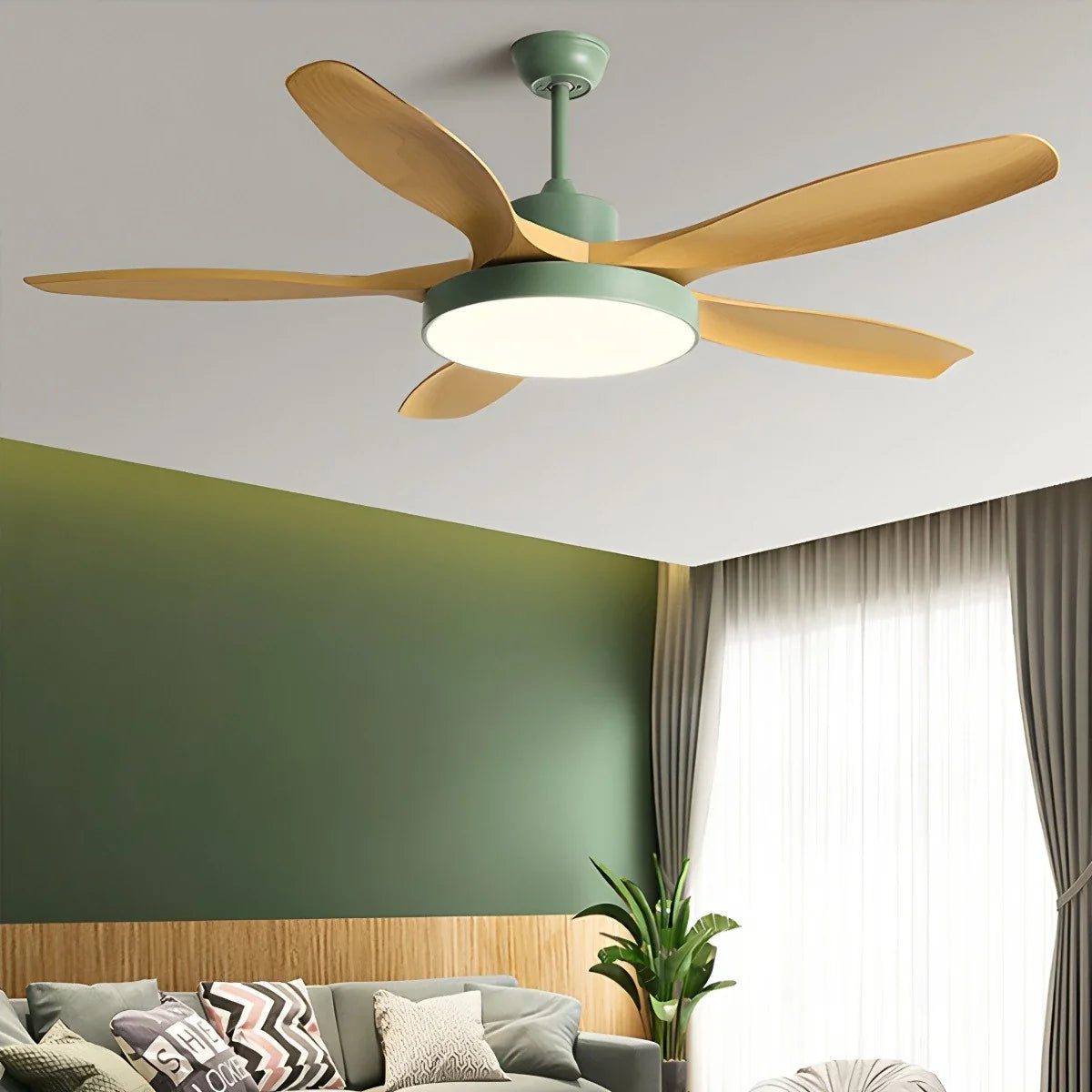 Eloer Scandi Reversible Ceiling Fan with Light