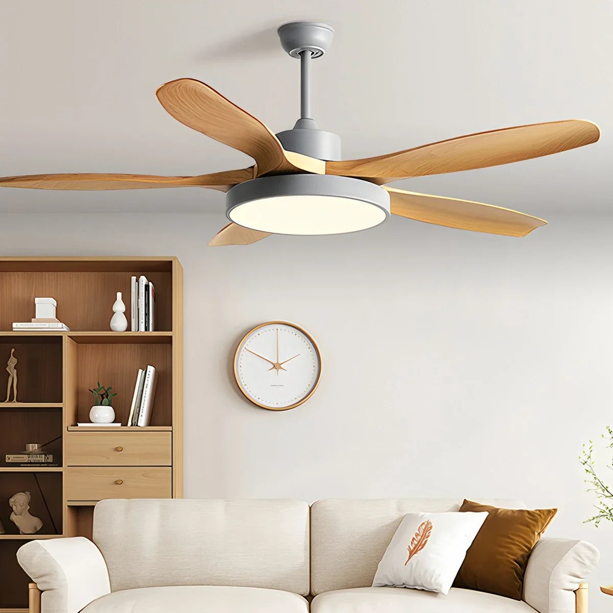 Eloer Scandi Reversible Ceiling Fan with Light
