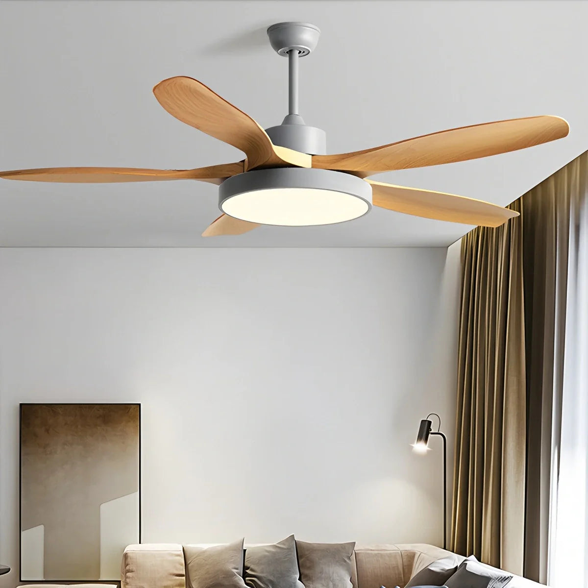Eloer Scandi Reversible Ceiling Fan with Light