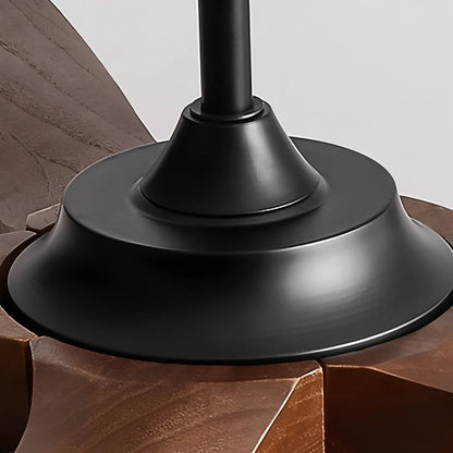 Luvori 5-leaf Solid Wood Ceiling Fan Light