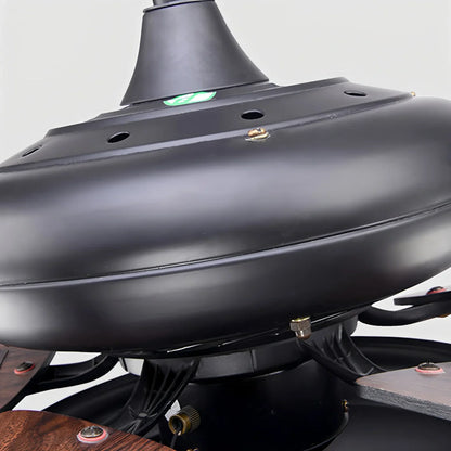 Eloer Vintage Wood Ceiling Fan Lamp for Living Room