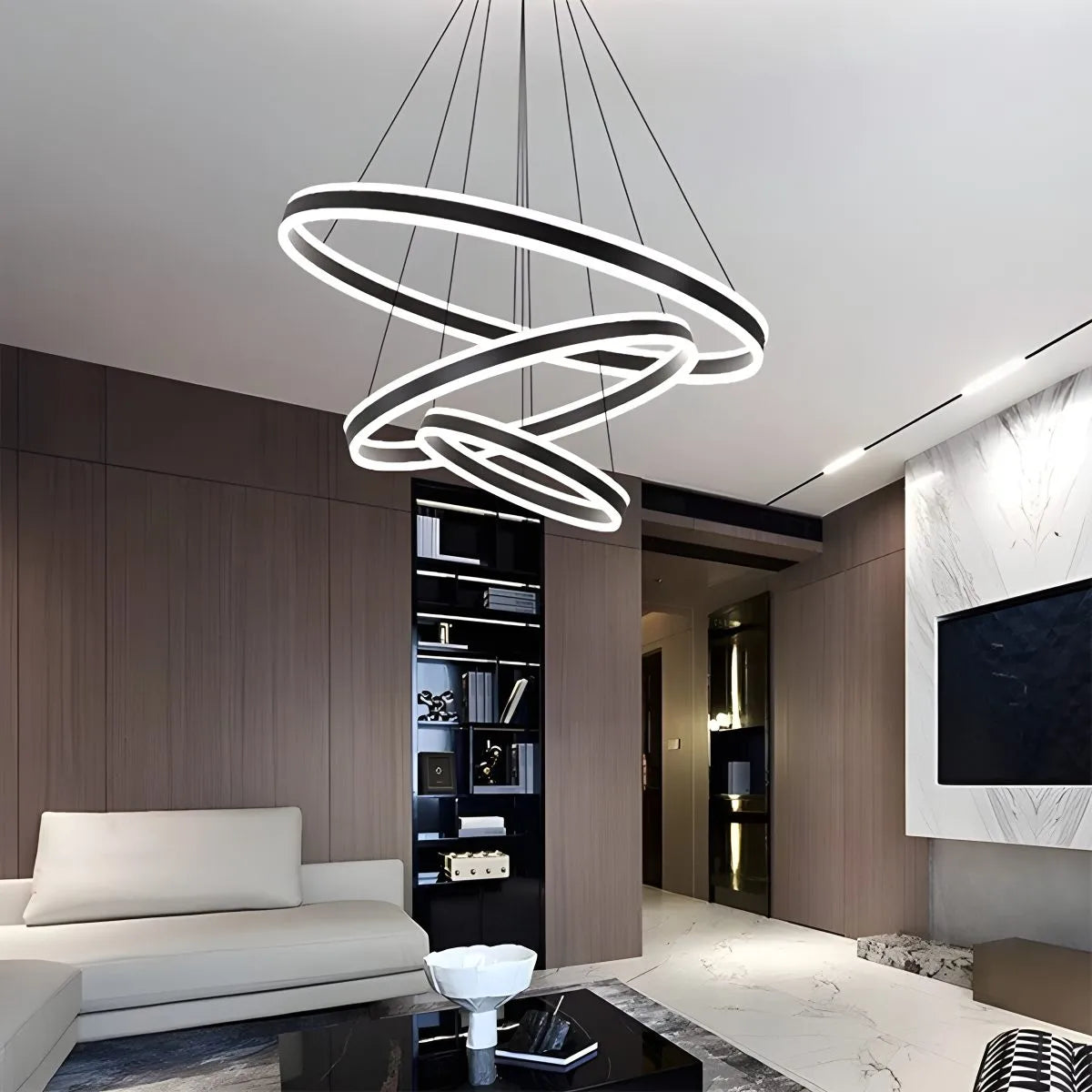 Eloer Circle Layered Living Room Chandelier
