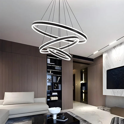 Eloer Circle Layered Living Room Chandelier