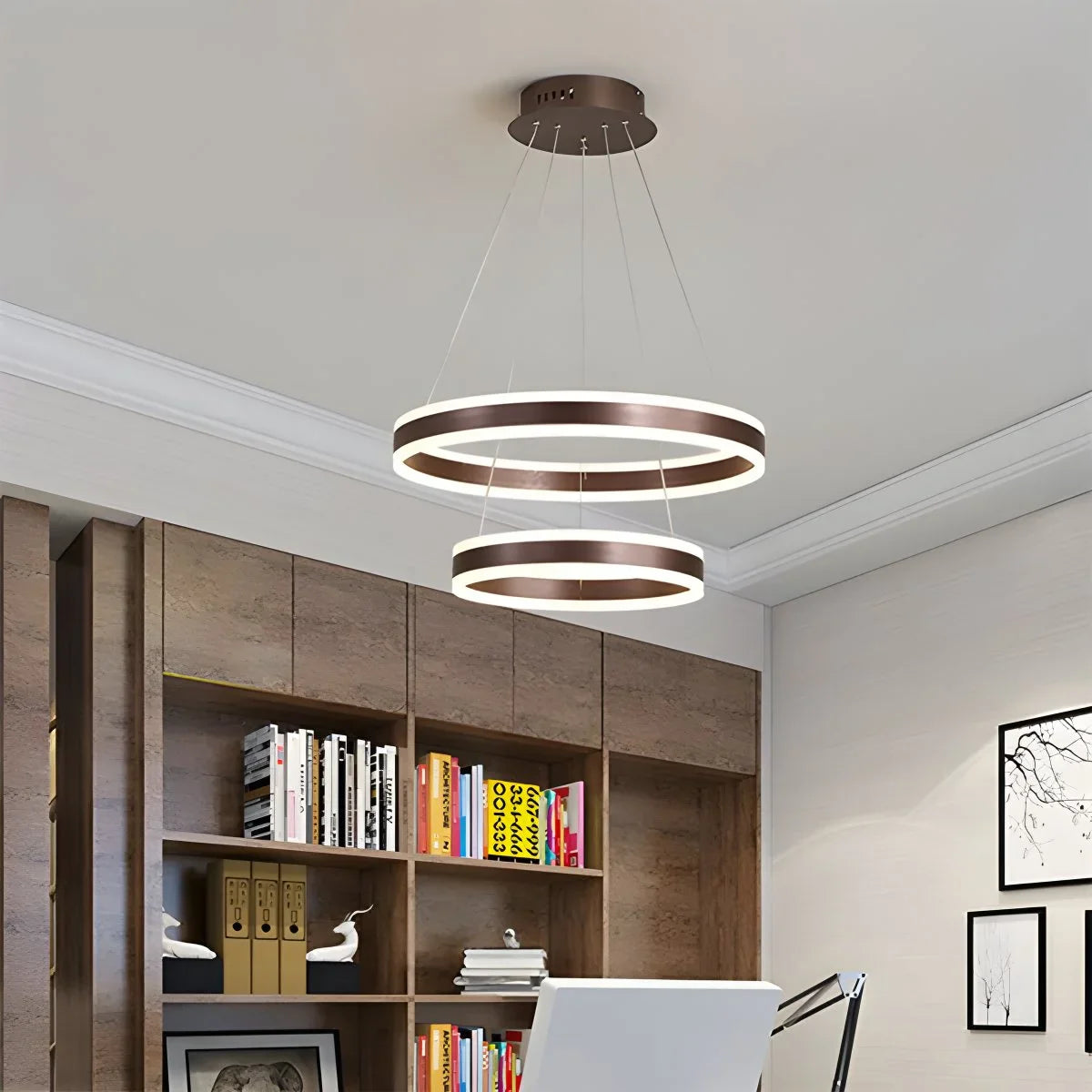 Eloer Circle Layered Living Room Chandelier