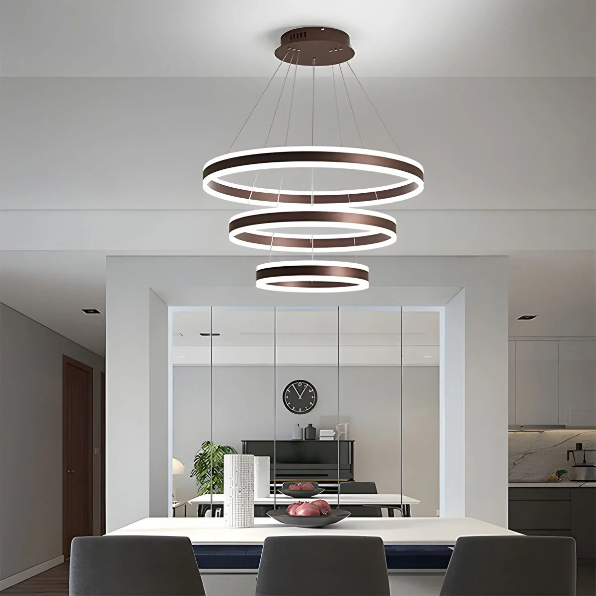 Eloer Circle Layered Living Room Chandelier