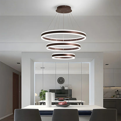 Eloer Circle Layered Living Room Chandelier