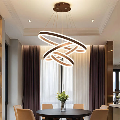 Eloer Circle Layered Living Room Chandelier