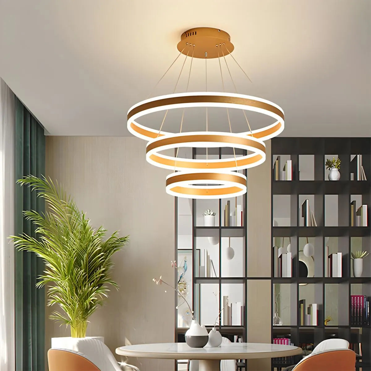 Eloer Circle Layered Living Room Chandelier