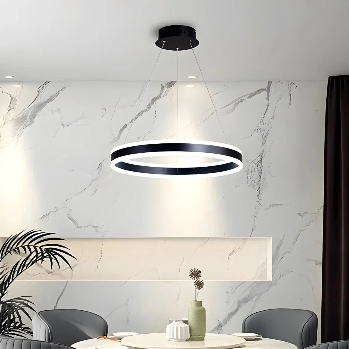 Eloer Circle Layered Living Room Chandelier