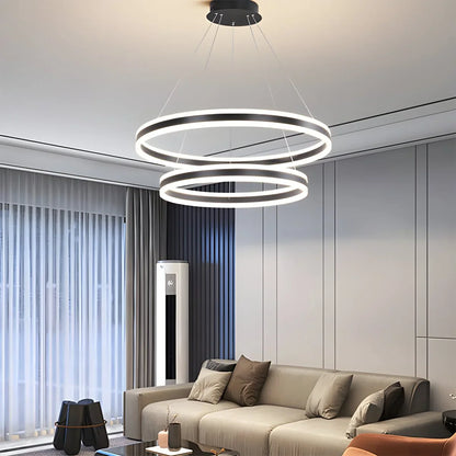 Eloer Circle Layered Living Room Chandelier