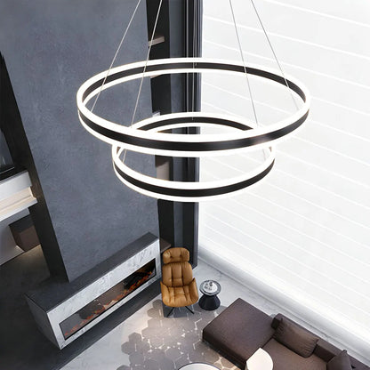 Eloer Circle Layered Living Room Chandelier