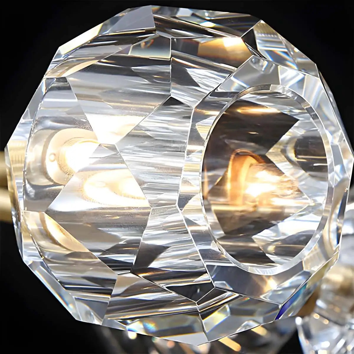 Eloer Crystal Ball Round Cluster Chandelier