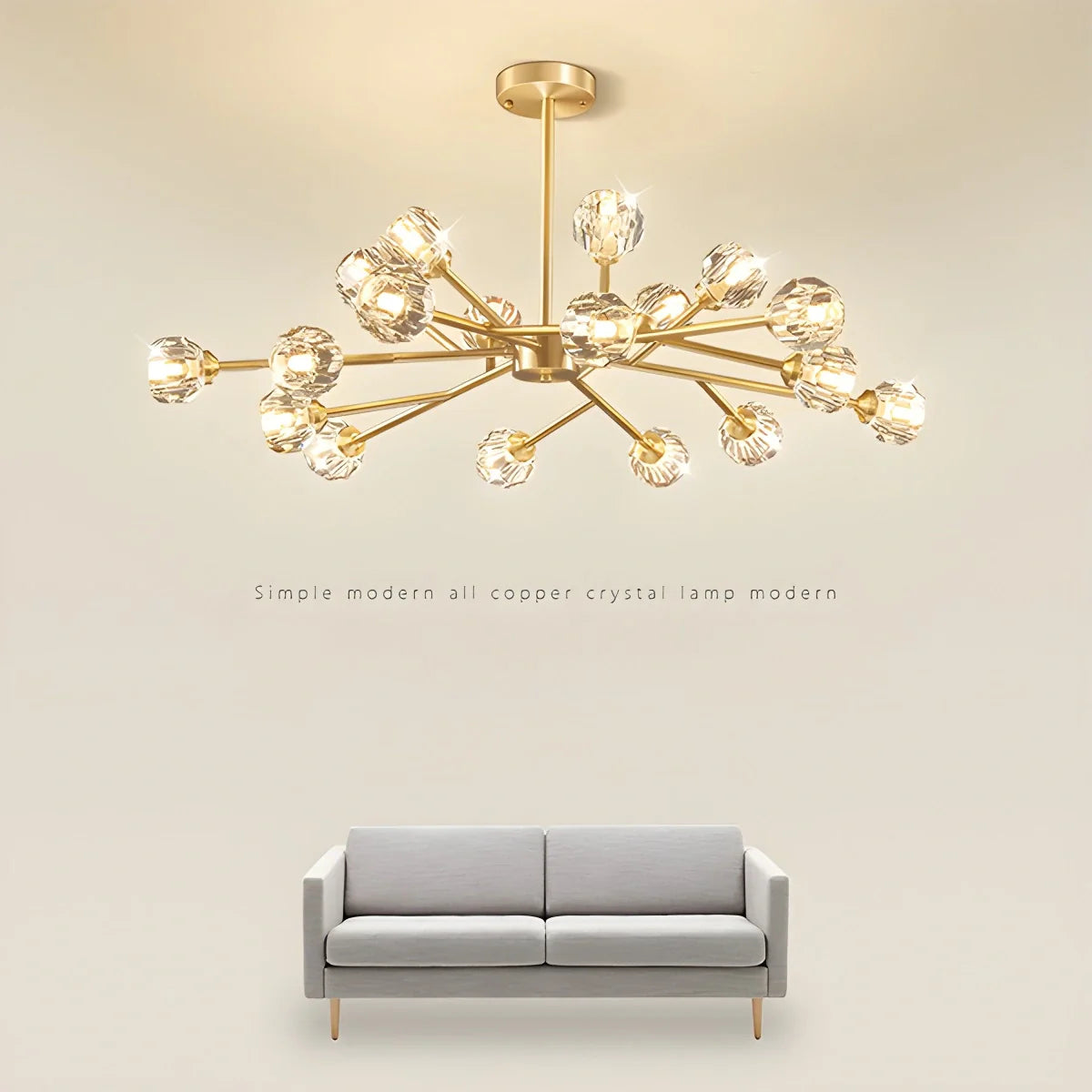 Eloer Crystal Ball Round Cluster Chandelier